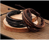 Wrap multilayer Leather Braided Rope