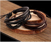 Wrap multilayer Leather Braided Rope