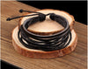 Wrap multilayer Leather Braided Rope