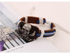 Pirate Skull Shaped Leather Bracelet