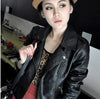 Turn Down Collar Women Leather Jackets