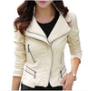 Autumn Winter Women Leather Coat