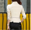 Autumn Winter Women Leather Coat