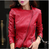 Autumn Winter Women Leather Coat