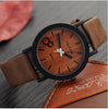 Wooden Color Leather Strap