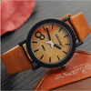 Wooden Color Leather Strap