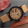 Wooden Color Leather Strap