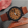 Wooden Color Leather Strap