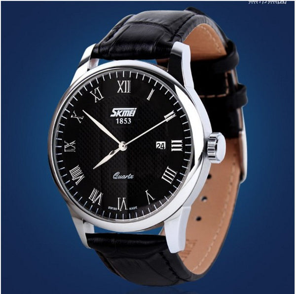 Sports Luxury Genuine Calf Leather Watches