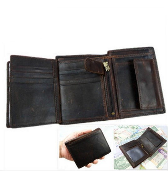 Vintage Crazy horse leather Wallets