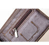 Men wallet+ genuine cow Leather + Bifold Purse